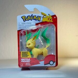 Pokemon Battle Figure Leafeon Articulated Action Figure‎ Jazwares
